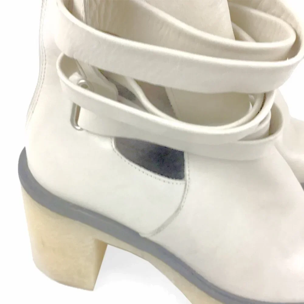 Free People Jesse Cutout Platform Off White Boot